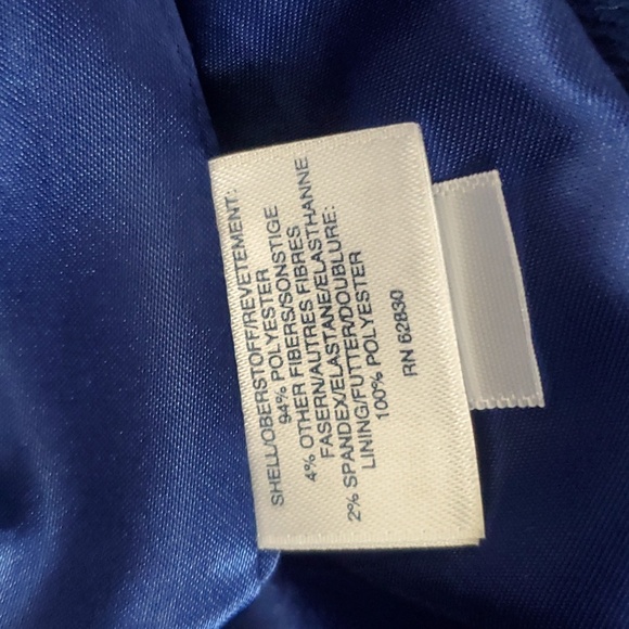 Lands'end Blue Polyester Coat Women 8P - Picture 12 of 12